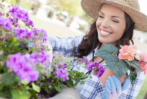 Gardener providing a free on-site quote at a Brockley property